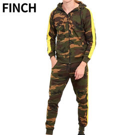 Camouflage Style Mens Hoodie Tracksuit Set Sweatsuit With Private Label